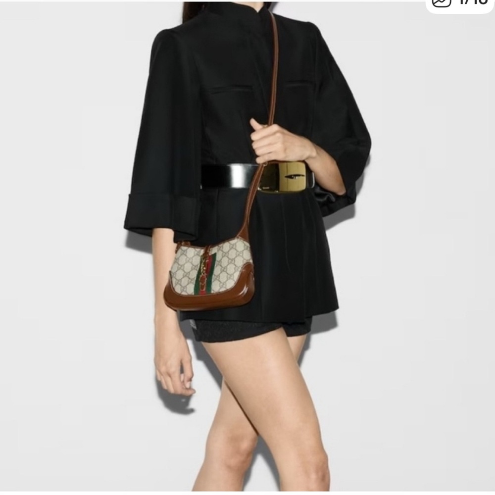 🆕 Auth Gucci Mini Jackie 1961 Hobo Bag w/ Shoulder Strap - Picture 13 of 13